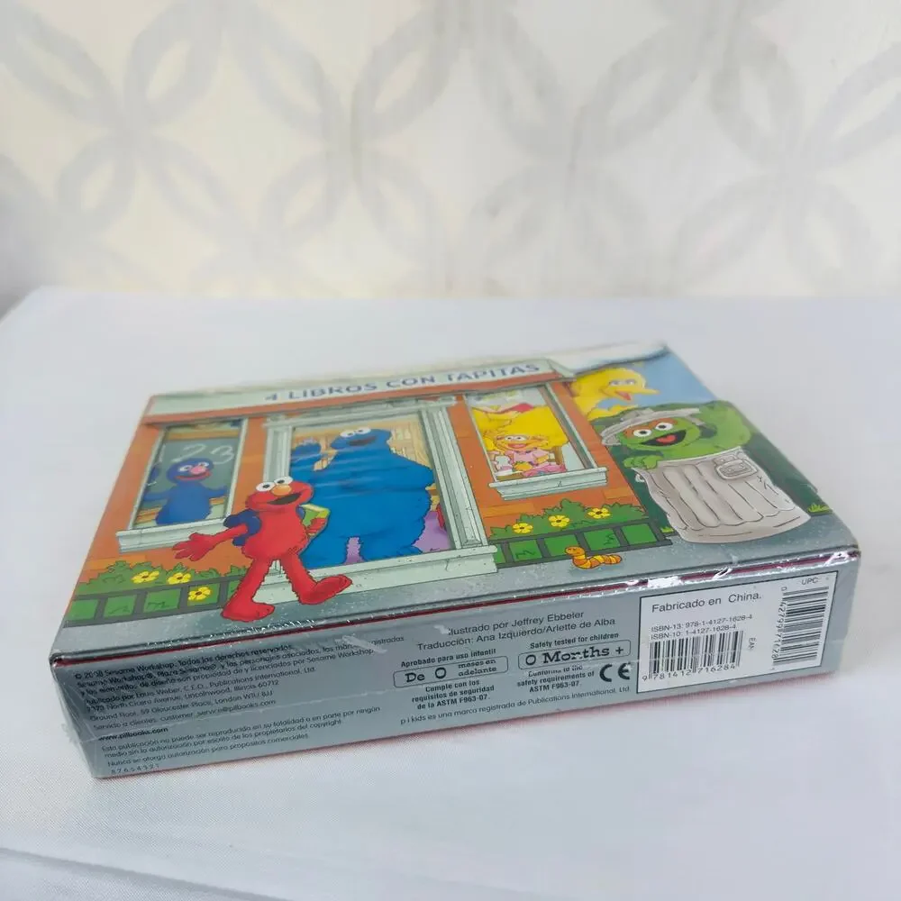 Sesame Street Grown and Learn 4 Books In Spanish Sealed‎ NEW!